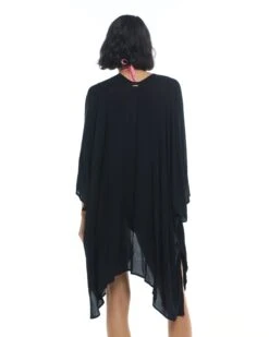Aubree Cover-Up Kimono - Black -HYN Swimwear Shop 39475659 068Back