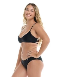 Smoothies Alani Bikini Top - Black -HYN Swimwear Shop 3950603 068Side