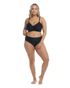 Smoothies Drew Plus Size Bikini Top - Black -HYN Swimwear Shop 39506128X 068FrontFullBody