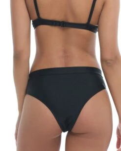 Smoothies Marlee High-Waist Bikini Bottom - Black -HYN Swimwear Shop 39506150 068BackDetail