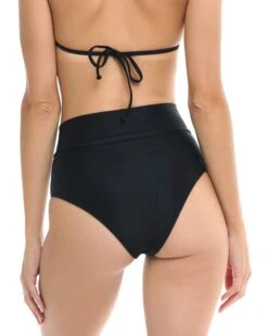 Smoothies Woodstock High-Waist Swim Bottom - Black -HYN Swimwear Shop 39506151 068BackDetail