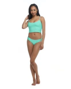 Smoothies Norah Swim Crop Top - Sea Mist -HYN Swimwear Shop 39506167 276FrontFullBody