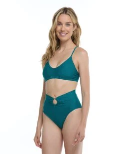 Smoothies Ruth Fixed Triangle Swim Top - Kingfisher
