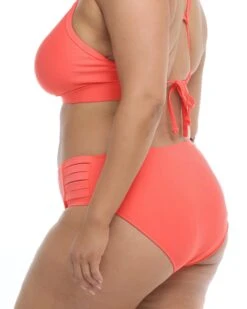 Smoothies Retro Plus Size Bikini Top - Sunset -HYN Swimwear Shop 39506253X 194SideDetail
