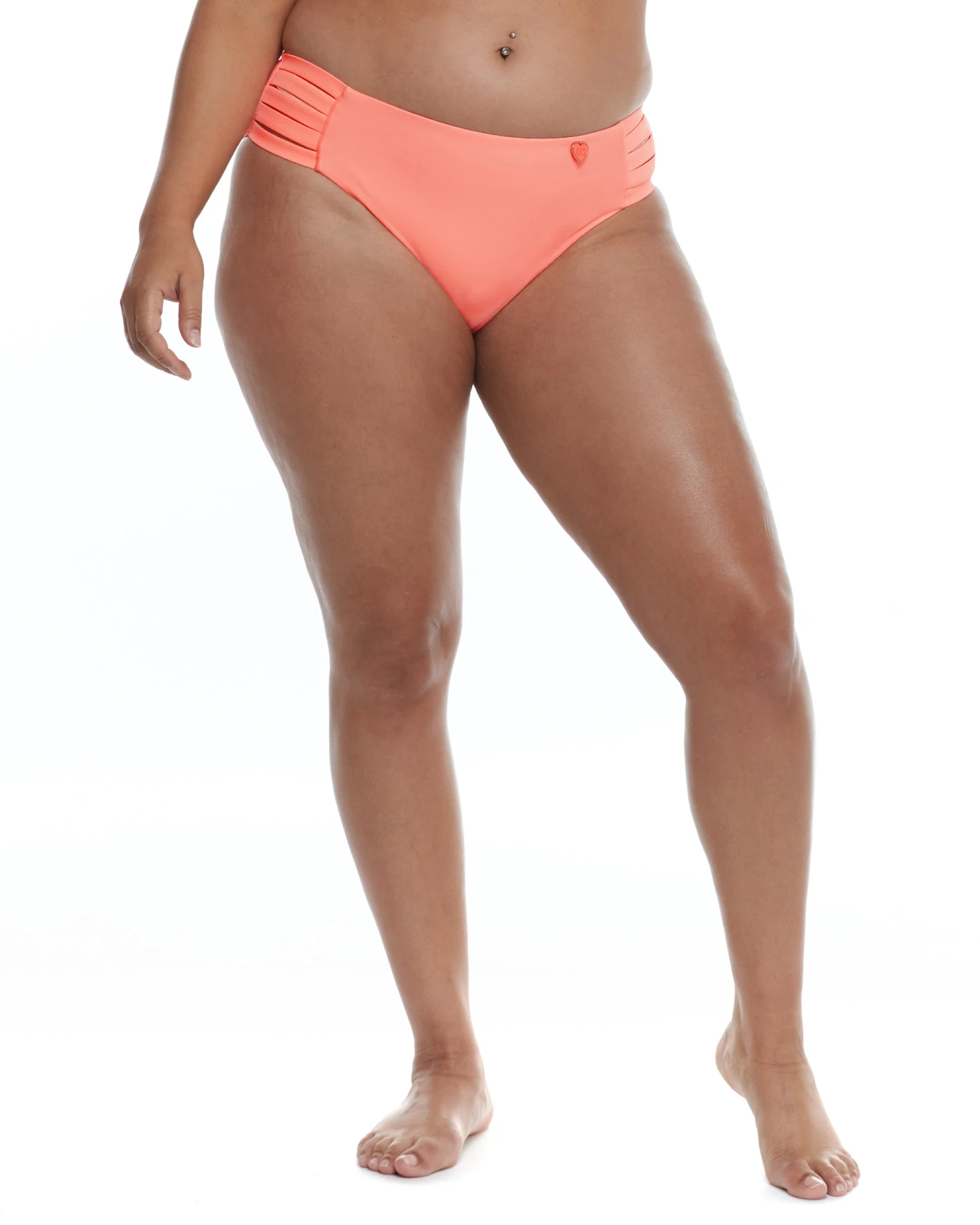 Plus Size Smoothies Retro High-Waist Swim Bottom - Splendid 1 Plus Size Smoothies Retro High-Waist Swim Bottom - Splendid
