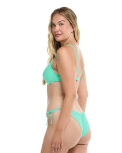 Smoothies Brasilia Side-Tie Bikini Bottom - Sea Mist