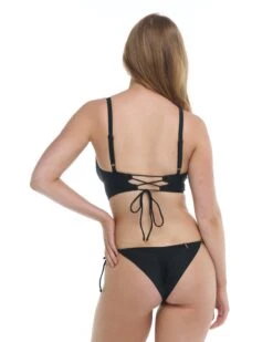 Smoothies Olivia D-F Swim Top - Black -HYN Swimwear Shop 39506317D 068Back