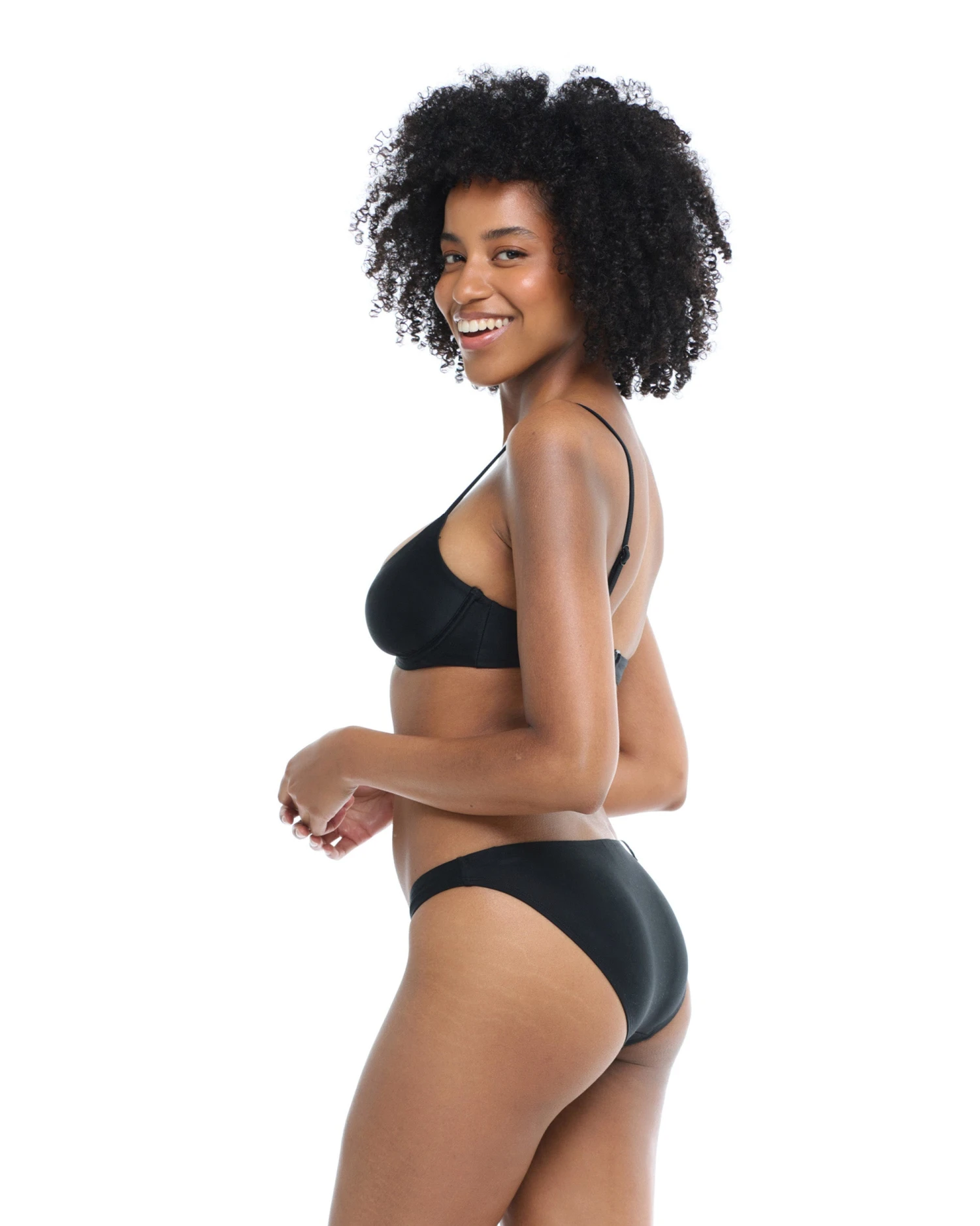 Smoothies Bikini Swim Bottom - Black 1 Smoothies Bikini Swim Bottom - Black