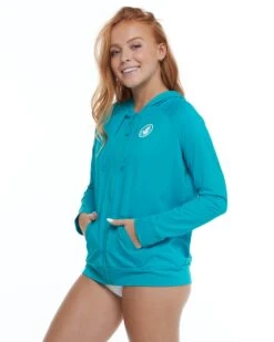 Smoothies Adeline Zip-Up Sun-Protection Hoodie - Freshwater 6 Smoothies Adeline Zip-Up Sun-Protection Hoodie - Freshwater -HYN Swimwear Shop 39506695 625 smoothies adeline hoodie rash guard freshwater side