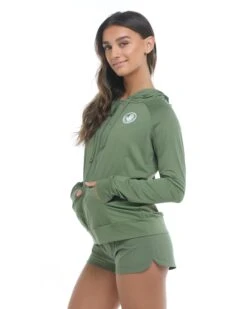 Smoothies Adeline Zip-Up Sun-Protection Hoodie - Cactus 7 Smoothies Adeline Zip-Up Sun-Protection Hoodie - Cactus -HYN Swimwear Shop 39506695 270Side