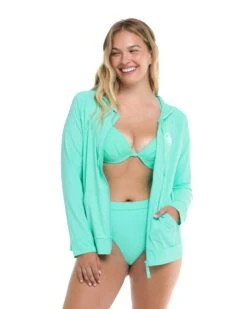 Smoothies Adeline Zip-Up Sun-Protection Hoodie - Sea Mist