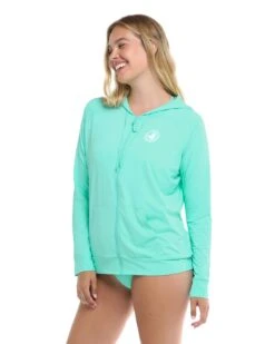 Smoothies Adeline Zip-Up Sun-Protection Hoodie - Sea Mist -HYN Swimwear Shop 39506695 276Side 3733bd00 6615 4f59 9470 28cc1dadd041