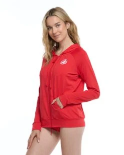 Smoothies Adeline Zip-Up Sun-Protection Hoodie - True -HYN Swimwear Shop 39506695 608Side