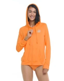Smoothies Adeline Zip-Up Sun Protection - Loquat -HYN Swimwear Shop 39506695 647Front2