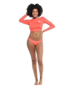 Smoothies Let It Be Cross-Over Rash Guard - Sunset -HYN Swimwear Shop 39506744 194FrontFullBody