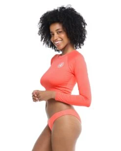 Smoothies Let It Be Cross-Over Rash Guard - Sunset -HYN Swimwear Shop 39506744 194Side