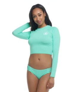 Smoothies Let It Be Cross-Over Rash Guard - Sea Mist 6 Smoothies Let It Be Cross-Over Rash Guard - Sea Mist -HYN Swimwear Shop 39506744 276Front