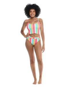 Firenze Norah Swim Crop Top - Multi -HYN Swimwear Shop 39590167 300FrontFullBody
