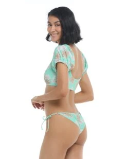 Wahine Brasilia Side-Tie Bikini Bottom - Crystal