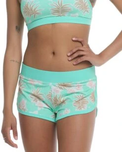 Wahine Pulse Cross-Over Short - Crystal -HYN Swimwear Shop 39592660 962FrontDetail