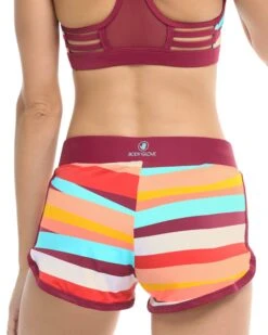 New Wave Pulse Cross-Over Short - Sangria -HYN Swimwear Shop 39594660 484BackDetail