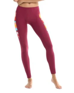 New Wave Aloha Legging - Sangria 6 New Wave Aloha Legging - Sangria -HYN Swimwear Shop 39594689 484Front