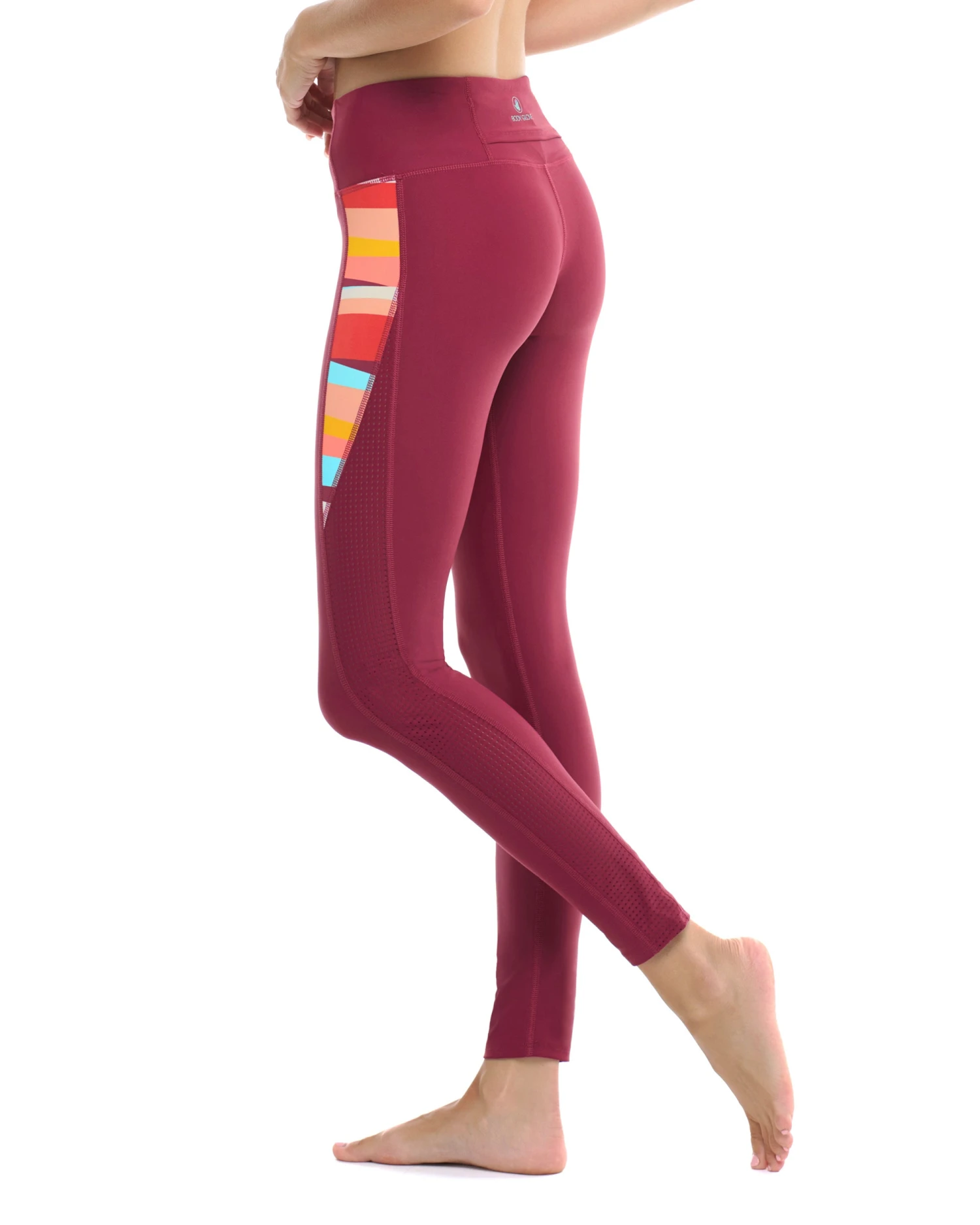 New Wave Aloha Legging - Sangria 4 New Wave Aloha Legging - Sangria - Image 4