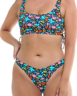 Vivid Field Bikini Bottom - Indigo -HYN Swimwear Shop 3960035 380FrontDetail