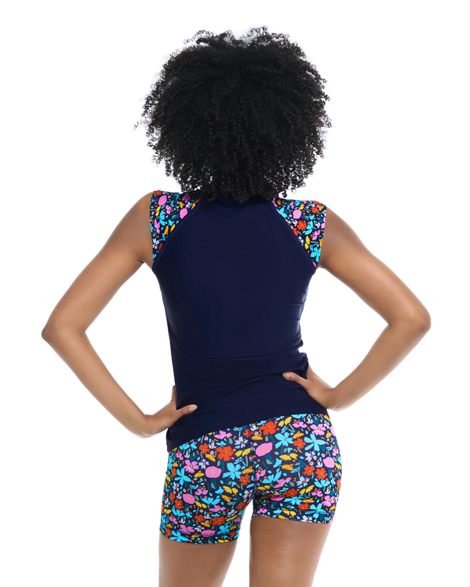 Vivid Field Exhale Cross-Over Rash Guard - Indigo 2 Vivid Field Exhale Cross-Over Rash Guard - Indigo - Image 2