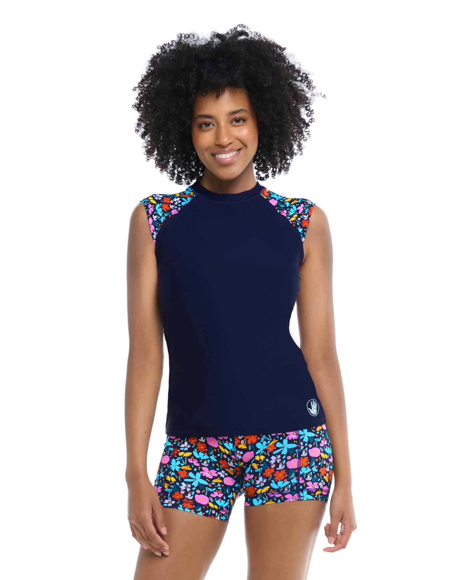 Vivid Field Exhale Cross-Over Rash Guard - Indigo 1 Vivid Field Exhale Cross-Over Rash Guard - Indigo