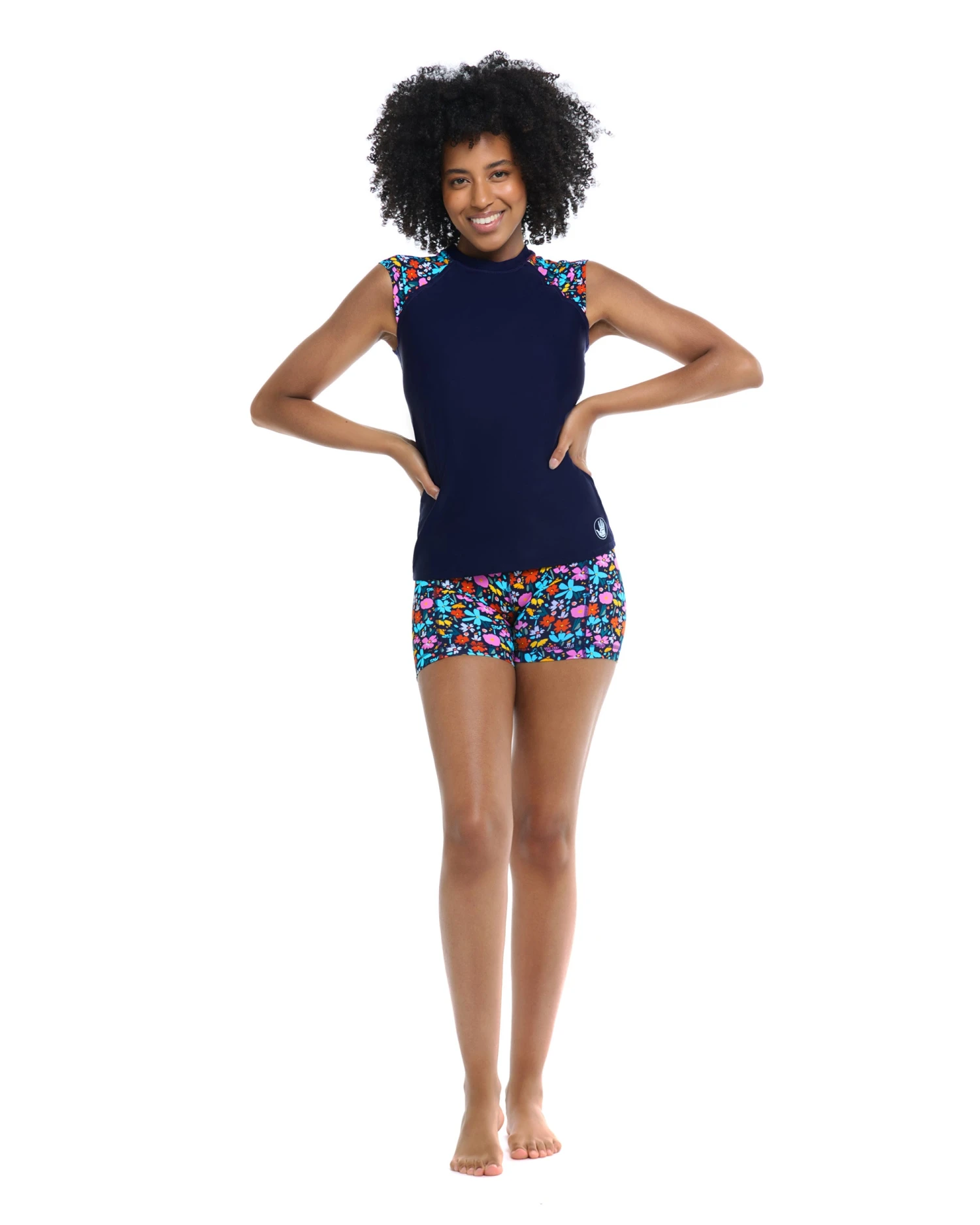 Vivid Field Exhale Cross-Over Rash Guard - Indigo 3 Vivid Field Exhale Cross-Over Rash Guard - Indigo - Image 3