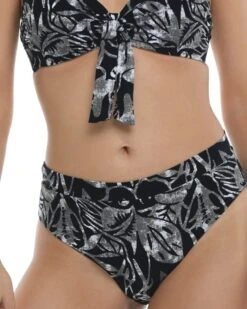 Jubilee Reversible Marlee High-Waist Bikini Bottom - Black 7 Jubilee Reversible Marlee High-Waist Bikini Bottom - Black -HYN Swimwear Shop 396022150 368Front2