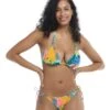 Curacao Dita Ruffle D-Cup Cup Bikini Top - Multi
