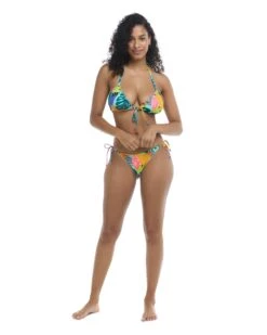 Curacao Dita Ruffle D-Cup Cup Bikini Top - Multi 6 Curacao Dita Ruffle D-Cup Cup Bikini Top - Multi -HYN Swimwear Shop 3960300D 300Front2