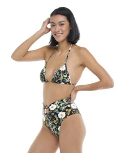 Inflorescence Dita Triangle Top - Black -HYN Swimwear Shop 3960500 368Side