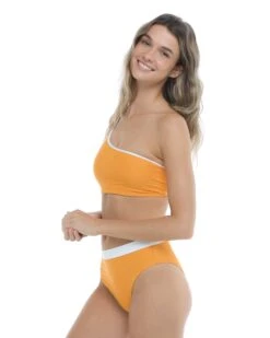 Ripple Malia One-Shoulder Swim Top - Yellow -HYN Swimwear Shop 39606208 310Side