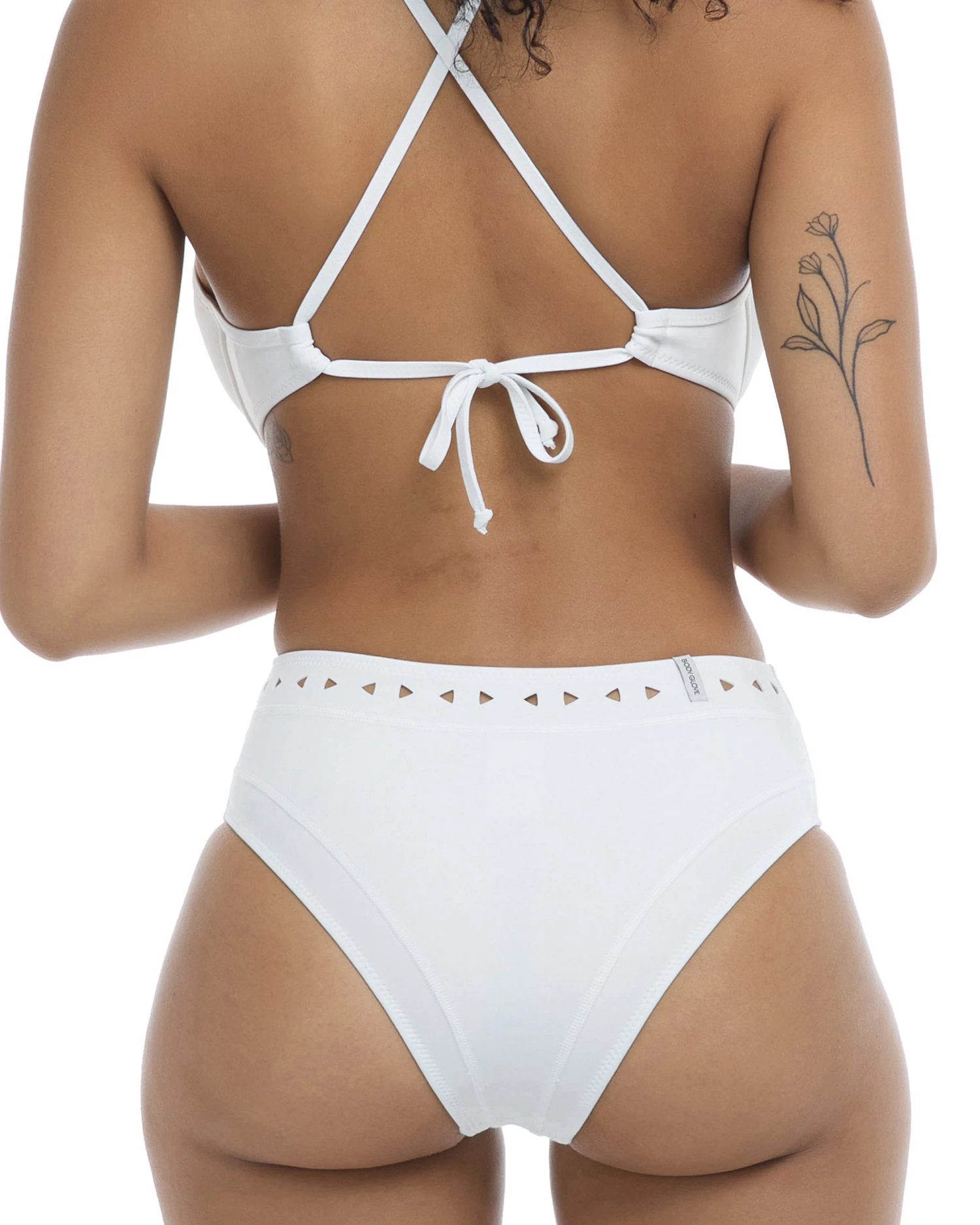 Constellation Marlee High-Waist Bikini Bottom - Snow 2 Constellation Marlee High-Waist Bikini Bottom - Snow - Image 2