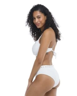 Constellation Marlee High-Waist Bikini Bottom - Snow