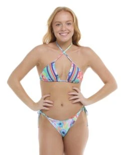 Posy Dita Triangle Bikini Top - Multi -HYN Swimwear Shop 3960800 300Front2