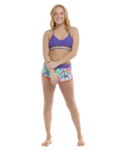 Posy Ruth Fixed Triangle Swim Top- Solid/Multi -HYN Swimwear Shop 39608226 1300FrontFullBody