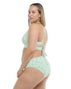 Salt Cay Plus Size Retro Swim Bottom - Mint