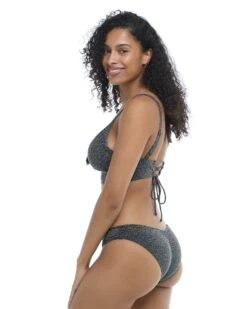 Stardust Eclipse Surf Rider Bikini Bottom - Black