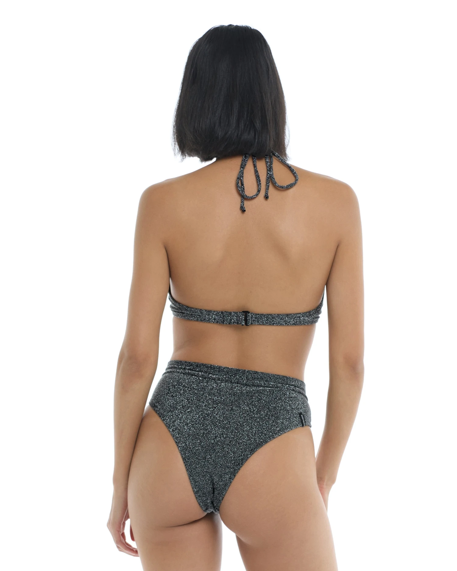 Stardust Luana Halter Slider Bikini Top - Black 2 Stardust Luana Halter Slider Bikini Top - Black - Image 2