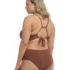 Ibiza Coco Plus Size Bikini Bottom - Brown