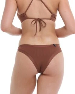 Ibiza Audrey Low-Rise Bikini Bottom - Brown -HYN Swimwear Shop BGW SWIM S23 IBIZA Brown Audrey Back