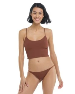 Ibiza Norah Swim Crop Top - Brown