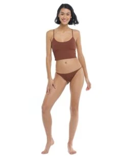 Ibiza Norah Swim Crop Top - Brown -HYN Swimwear Shop BGW SWIM S23 IBIZA Brown Norah Full