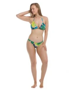 Manoa Falls Dita D-Cup Ruffle Triangle Bikini Top - Nightfall -HYN Swimwear Shop BGW SWIM S23 MANOA FALLS Dita Ruffle D Front