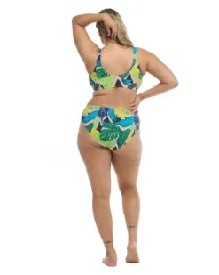 Manoa Falls Plus Size Kate Crop Bikini Top - Nightfall -HYN Swimwear Shop BGW SWIM S23 MANOA FALLS Kate X Back