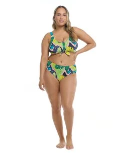 Manoa Falls Plus Size Kate Crop Bikini Top - Nightfall -HYN Swimwear Shop BGW SWIM S23 MANOA FALLS Kate X Front